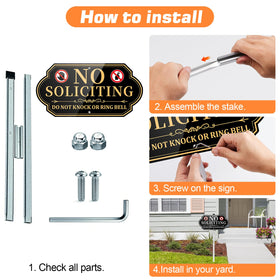 Koalaat no soliciting sign helps maintain privacy from distant viewers.
