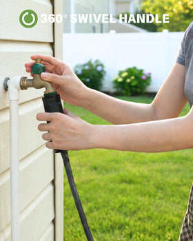 KOBAZ compact 25ft hose stores neatly for versatile outdoor use