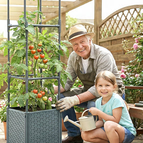 KOBAZ corner linking poles enable expandable growing space for multiple units