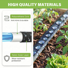 KOBAZ flat design makes hose easy to roll and store