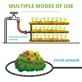 KOBAZ hose with kink-resistant core reduces tangles during irrigation