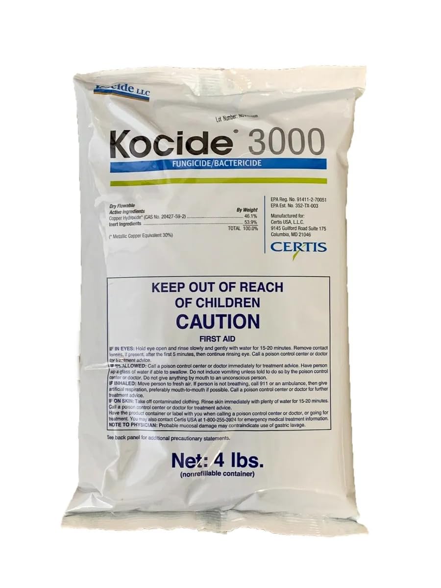 Kocide 3000-O bottle—copper-based protection for crops such as citrus.