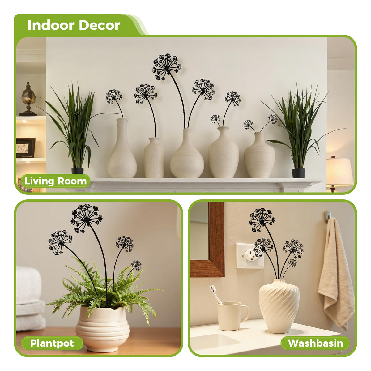 KODIBO dandelion stake versatile indoors or outdoors