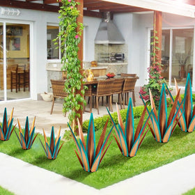 KODIBO garden yard stake tequila decor blue enhances outdoor ambiance