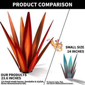 KODIBO metal agave yard statue for indoor or outdoor display
