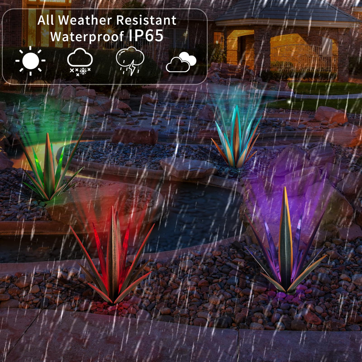 KODIBO Metal art with weatherproof finish withstands rain and shine.