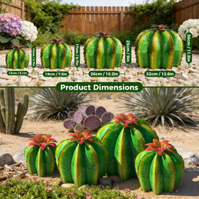 KODIBO metal cactus yard art assorted-sizes adds varied height to gardens
