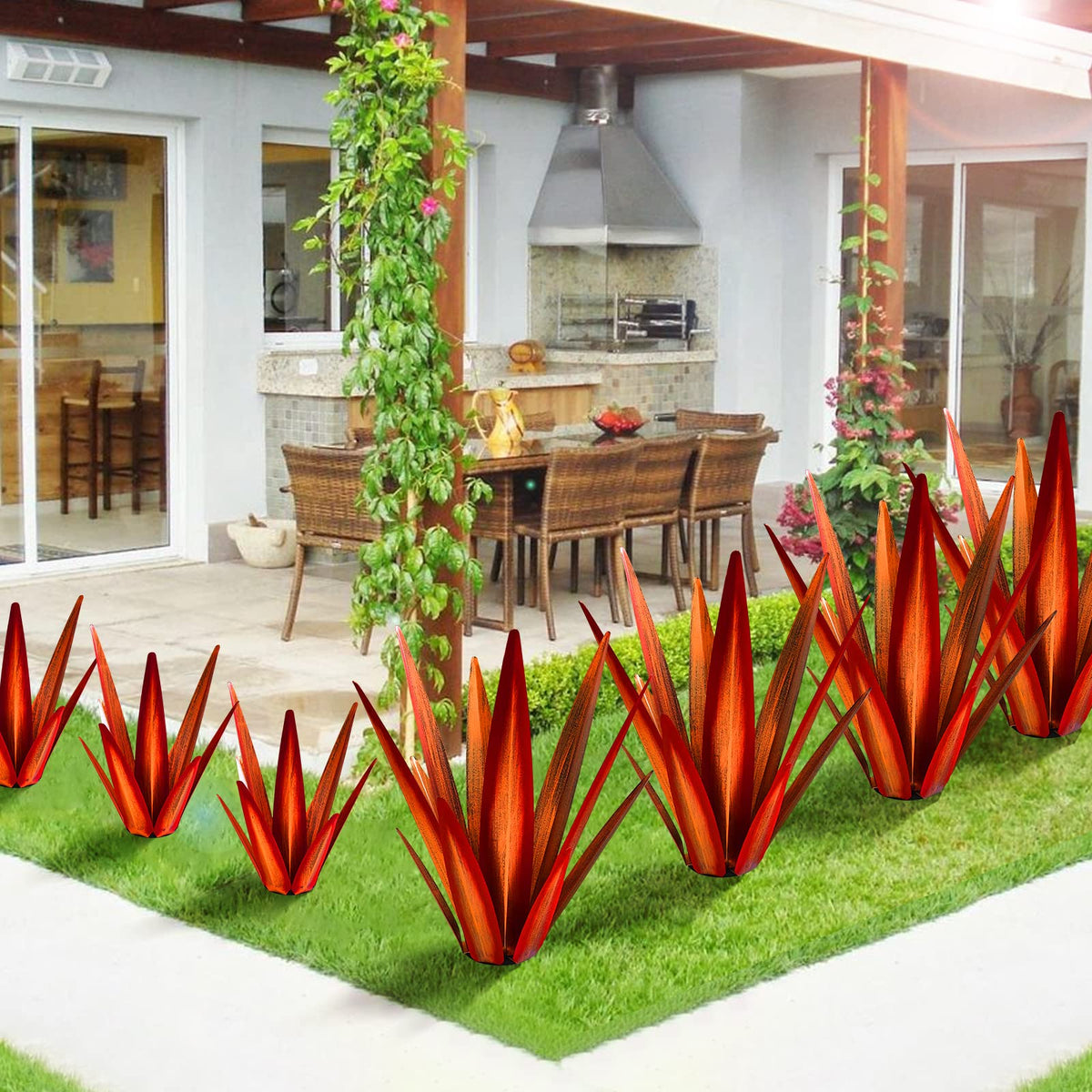 KODIBO tequila patio decor hand-painted sculpture withstands outdoors