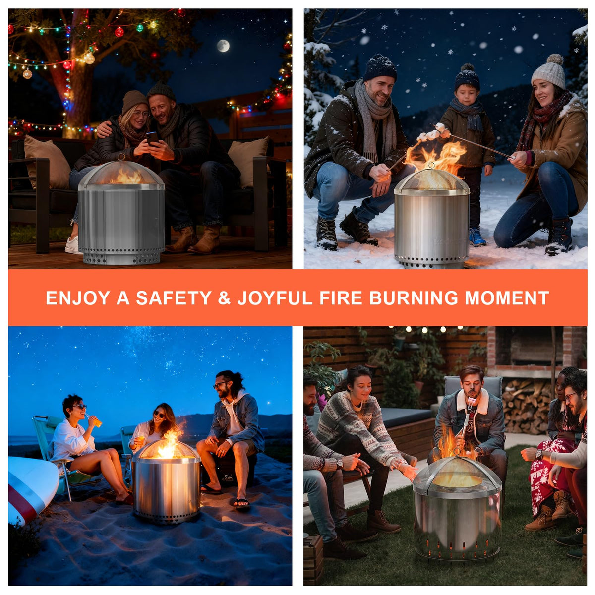 Kodilin spark-screen safety for decks, patios, and gatherings