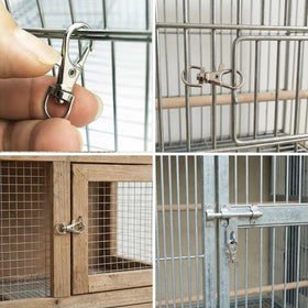 Kodrily swivel trigger clasp resists escape and doubles as a keychain.