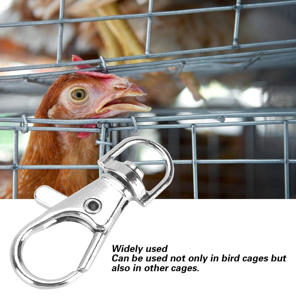 Kodrily trigger snap hook provides quick press to lock for cages.