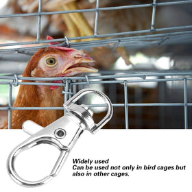 Kodrily trigger snap hook provides quick press to lock for cages.