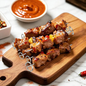 Kofebe kabob skewers rack works with steamers, air fryers, and rice cookers
