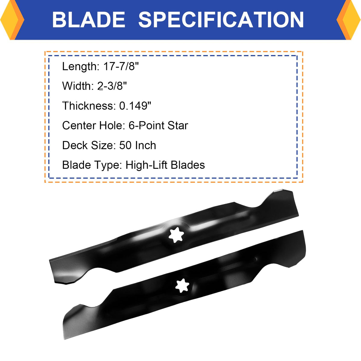 KOFINAM blades compatible with Cub Cadet, Troy-Bilt, and Toro
