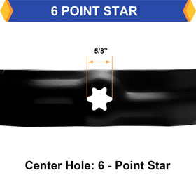 KOFINAM center hole with six-point star for secure mounting
