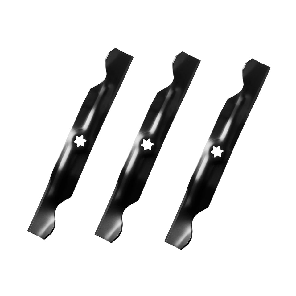 KOFINAM high lift blades for 50 inch deck in a three-pack