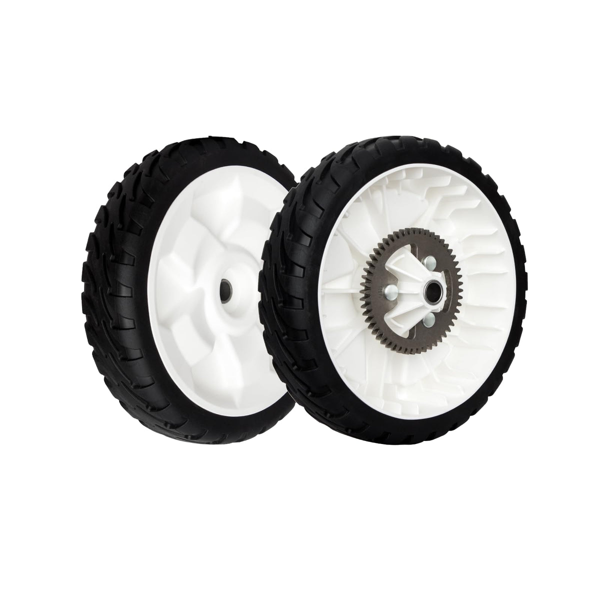 KOFINAM rear drive wheel 8in front view with metal gear boosts traction for Toro.
