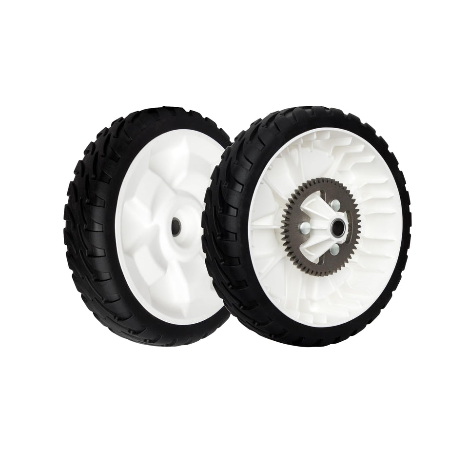 KOFINAM rear drive wheel 8in front view with metal gear boosts traction for Toro.