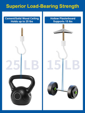 Kofuyni drywall-concrete-wood compatible hooks ensure secure mounting and versatility.