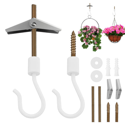 Kofuyni upgraded ceiling hangers securely installed for versatile indoor and outdoor use.