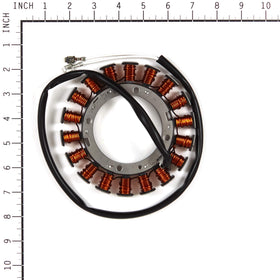 Kohler 237878-S lawn engine stator in use for dependable starting.