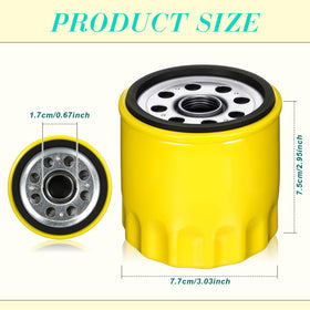 Kohler 52-050-02-S compatible Therwen oil filter for precise fit.