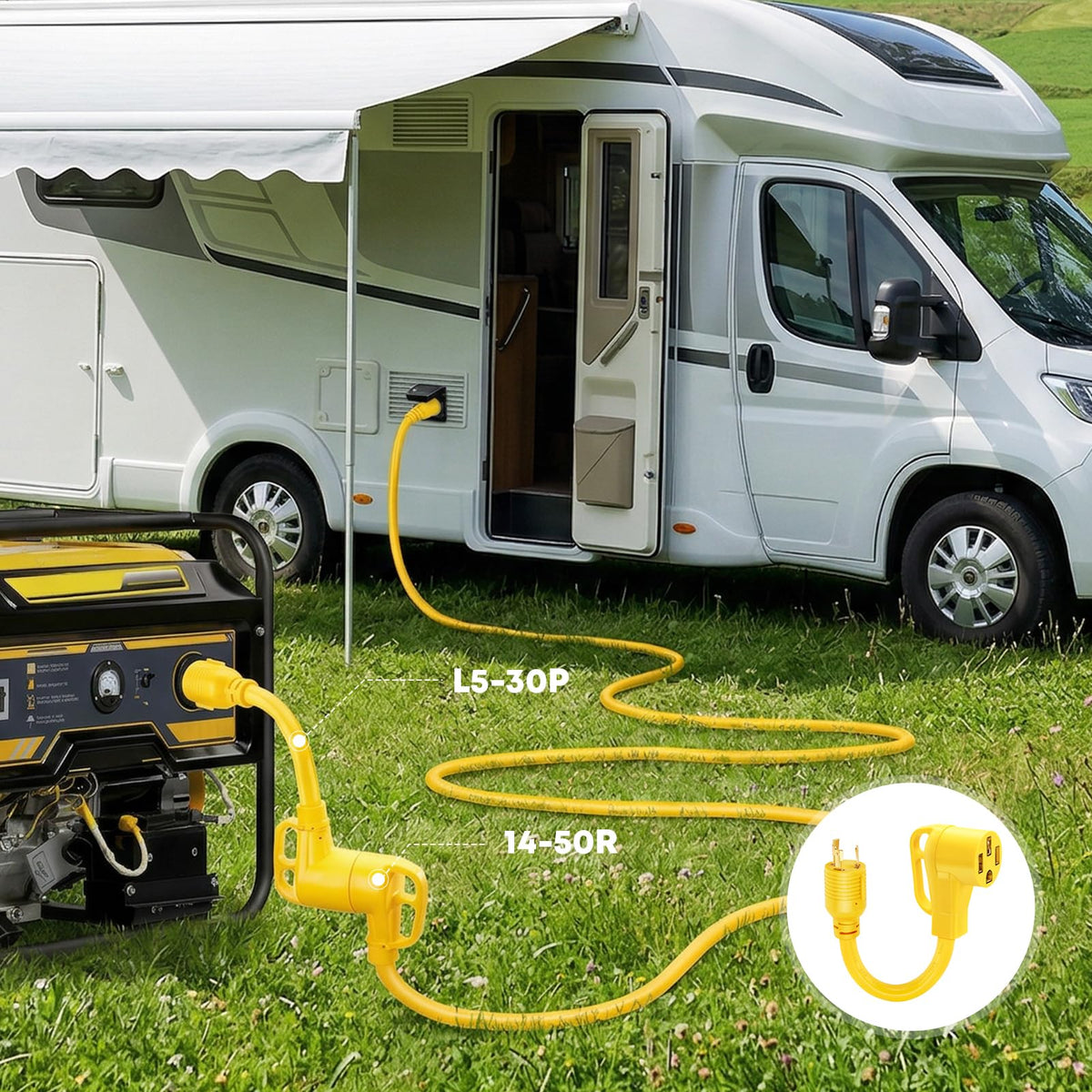 Kohree easy-grip twist-lock design simplifies plugging and unplugging.