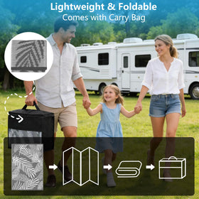 Kohree RV camping rug lightweight and portable for travel setup