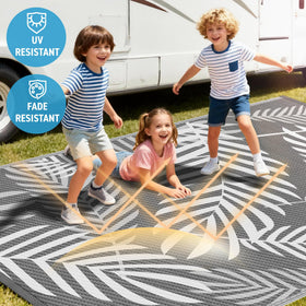 Kohree plastic straw rug easy clean material for outdoor use