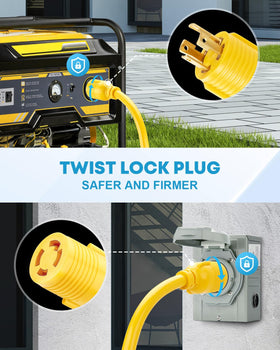 Close-up of Kohree twist-lock plug ensuring tight, reliable connection.
