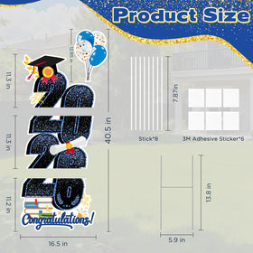 KOITHE Class of 2026 yard sign stands 3.5 ft tall for clear street visibility.