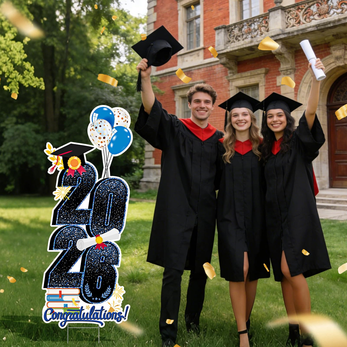 KOITHE design features graduation cap and diploma elements for thematic decor.