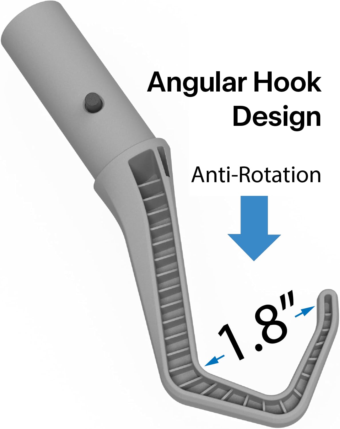 Kokido retrieval hook demonstrating universal pole compatibility for versatile cleaning