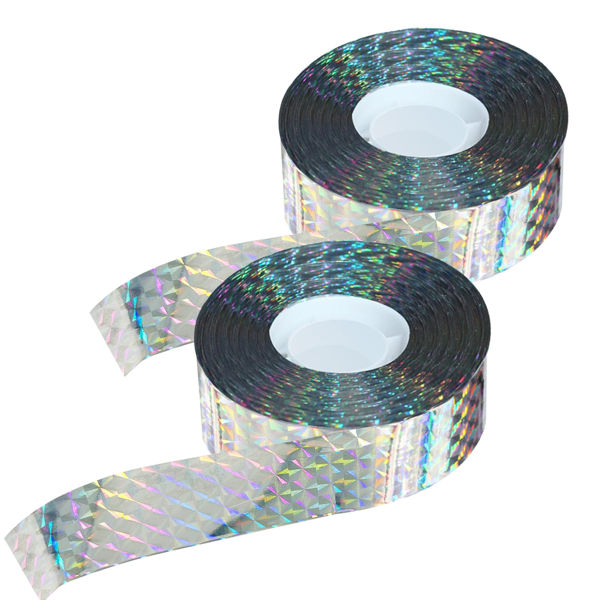KOKMEYA Bird Scare Tape with double-sided reflective surface glints in sun to deter birds.