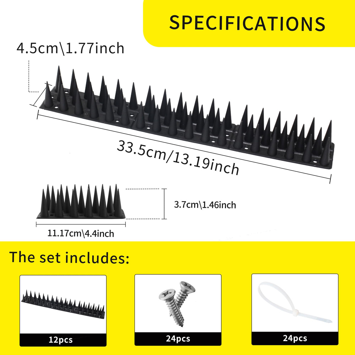 KOKMEYA spikes along a backyard fence reduce nuisance perching