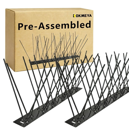 KOKMEYA Bird Spikes outdoors deter birds and protect ledges with durable stainless steel.