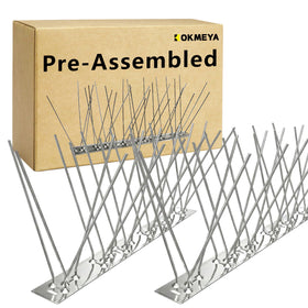 KOKMEYA bird spikes on a rooftop deter perching with durable 304 stainless steel.