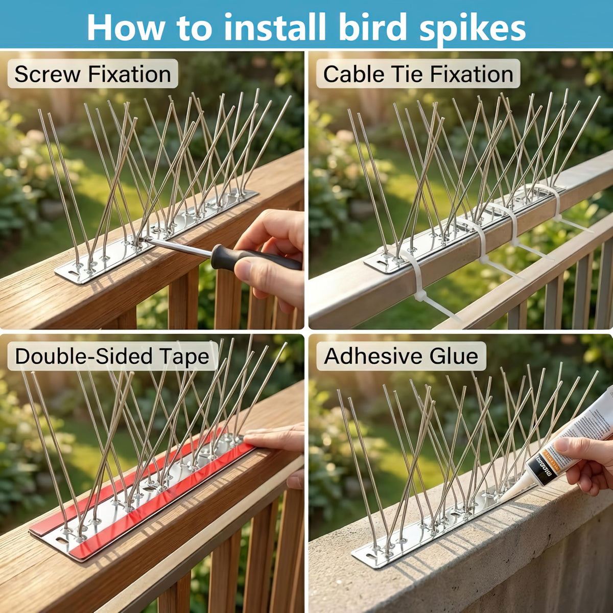 KOKMEYA includes screws and ties for versatile mounting options.