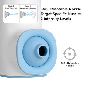 KokoSelene cordless bath jets powered by a high-capacity battery for wireless use