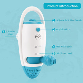 KokoSelene bath jets 13ft extension cord keeps power away from tub for flexible placement.