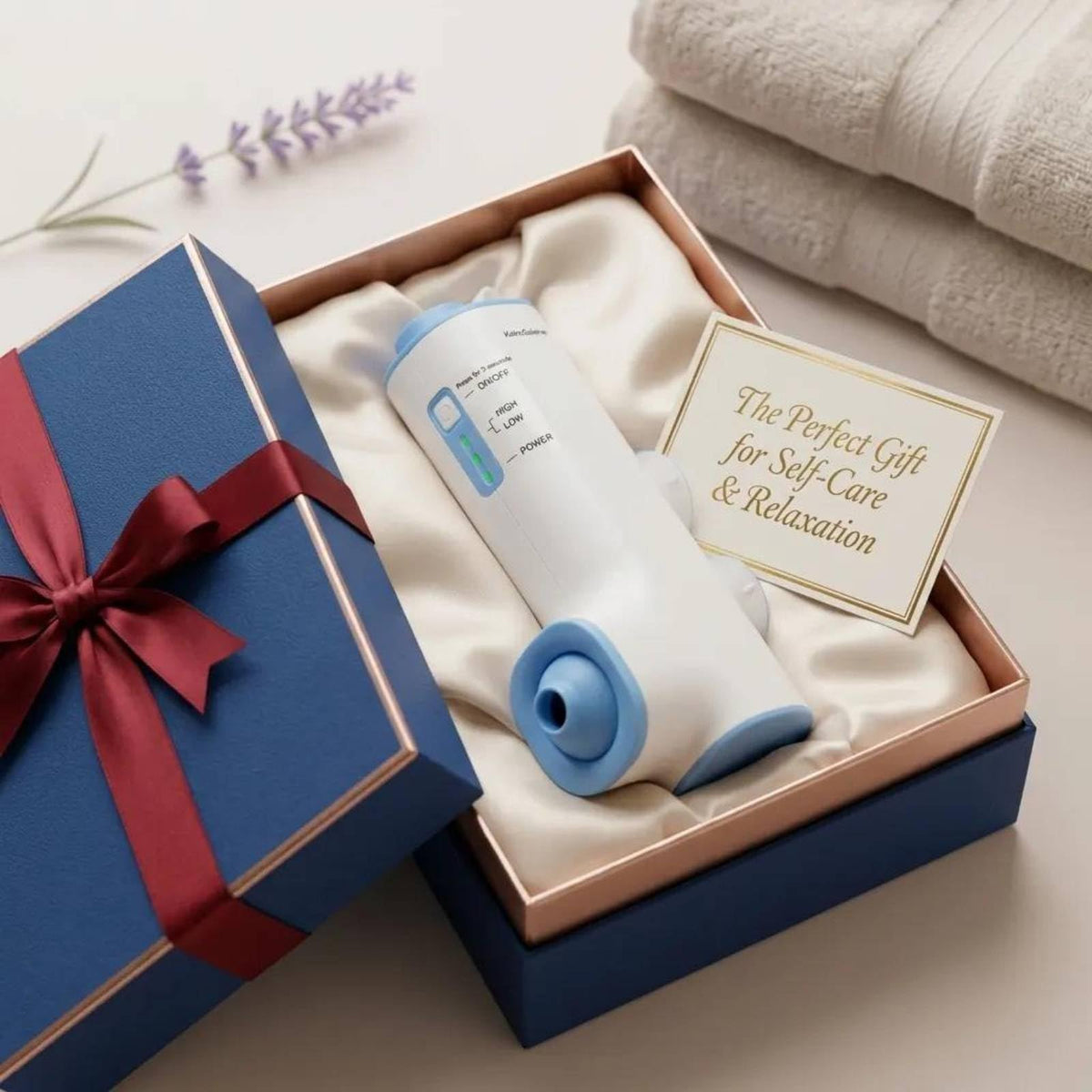KokoSelene bath jets-in-use shown mounted for neck back or legs relief