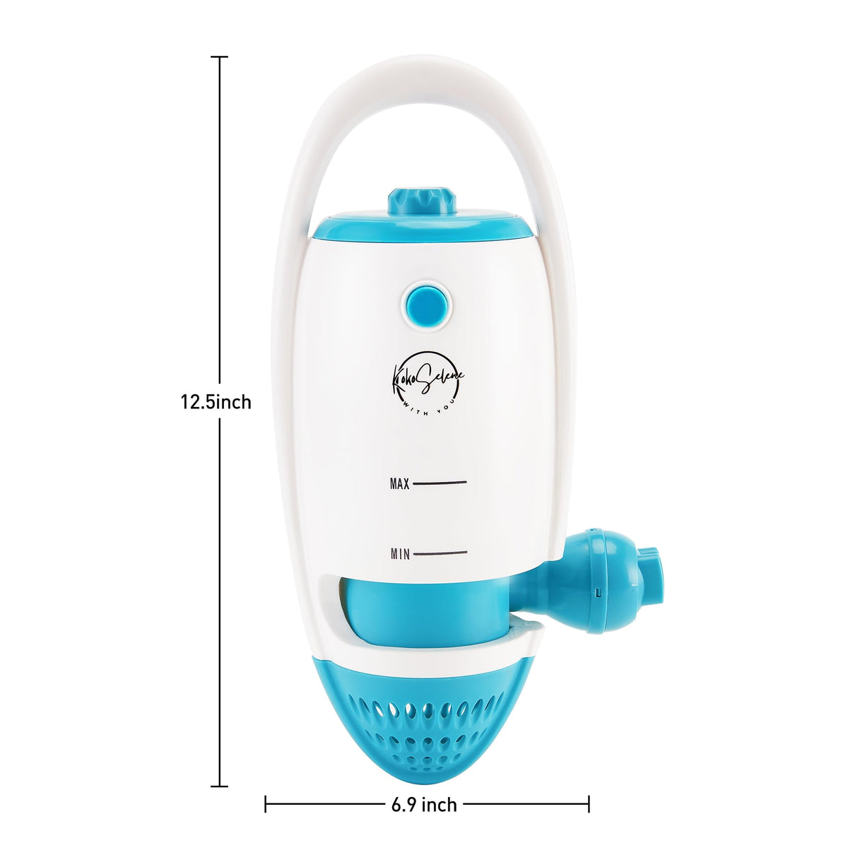 KokoSelene bath jets quiet operation with gentle bubbling for a spa-like home routine.