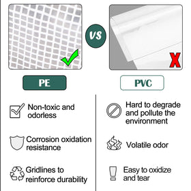 KOKSRY mini greenhouse PE cover close-up emphasizes protective, odorless material.