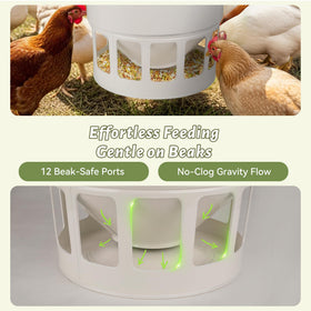 KOL adjustable-height hanging design keeps feed at the perfect level