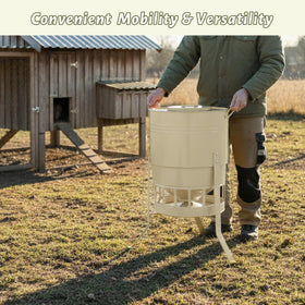 KOL Gravity-feed system provides steady food flow with minimal blockages.