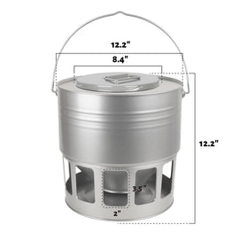KOL rust-proof metal construction withstands weather and corrosion.
