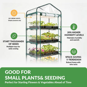 KOL lightweight design makes moving the greenhouse between rooms effortless.