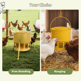 KOL Metal Chicken Feeder 5mm legs and tripod base for uneven ground