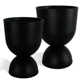 KOL Planters 23-inch urn planter adds height for dramatic arrangements
