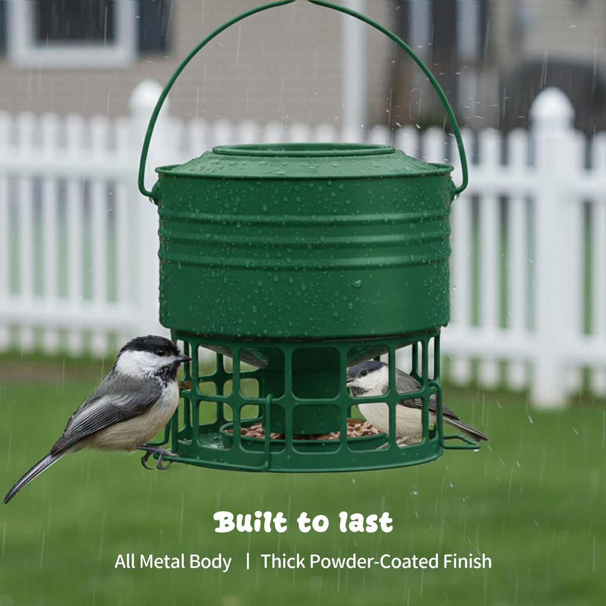 KOL squirrel-proof metal feeder with 32 feeding ports for multiple birds